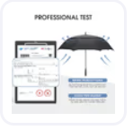 G4Free 47-Inch Automatic Open Golf Umbrella Windproof Waterproof - Black