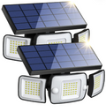 intelamp Outdoor Solar Security Light Motion Sensor 6000mAh 6500K – Waterproof