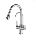 3-Way Kitchen Taps Pure Water Filter Pull Down Mixer – Brass Chrome