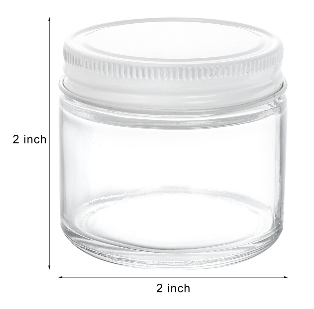 TOPZEA 30 Pack Small Glass Jars with Lids, 2 Oz Round Clear Straight Sided Canning Jars Spice Jars Mason Jars Food Container