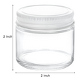 TOPZEA 30 Pack Small Glass Jars with Lids, 2 Oz Round Clear Straight Sided Canning Jars Spice Jars Mason Jars Food Container