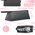 PU Hair Dryer Travel Case Waterproof Leather Bag with Compartment – Black