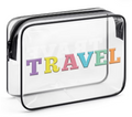 Clear Cosmetic Bag Travel Gift – Preppy Zipper Pouch