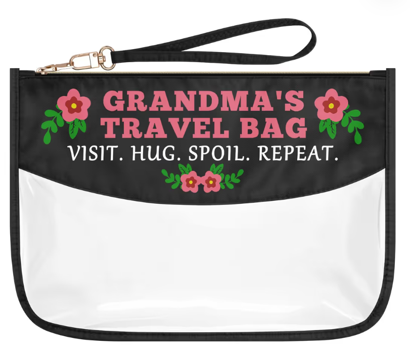 Cosmetic Bag Zipper Makeup Bag for Moms – Clear