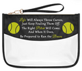 Clear Makeup Bag Zipper Tennis Gift for Runners – Transparent