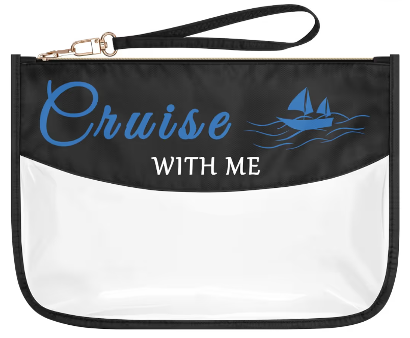 Makeup Bag Clear Cosmetic Bag Cruise Themed Gifts – Zipper Toiletry Pouch