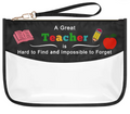 Teacher Makeup Bag Transparent Cosmetic Pouch – Clear