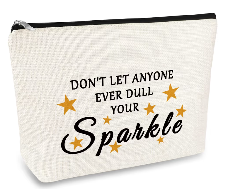 Inspirational Cosmetic Bag for Women – Makeup Pouch