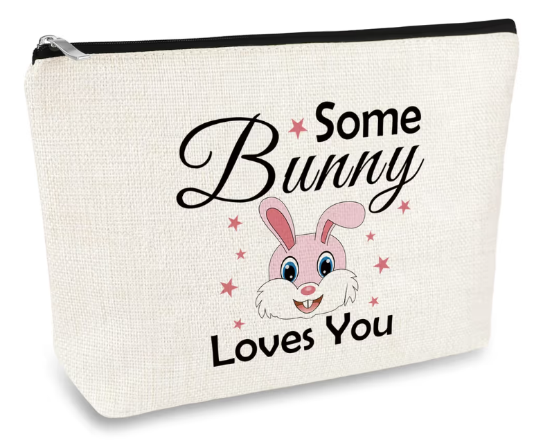 Bunny Themed Makeup Bag for Women – Bunny Lover Cosmetic Pouch