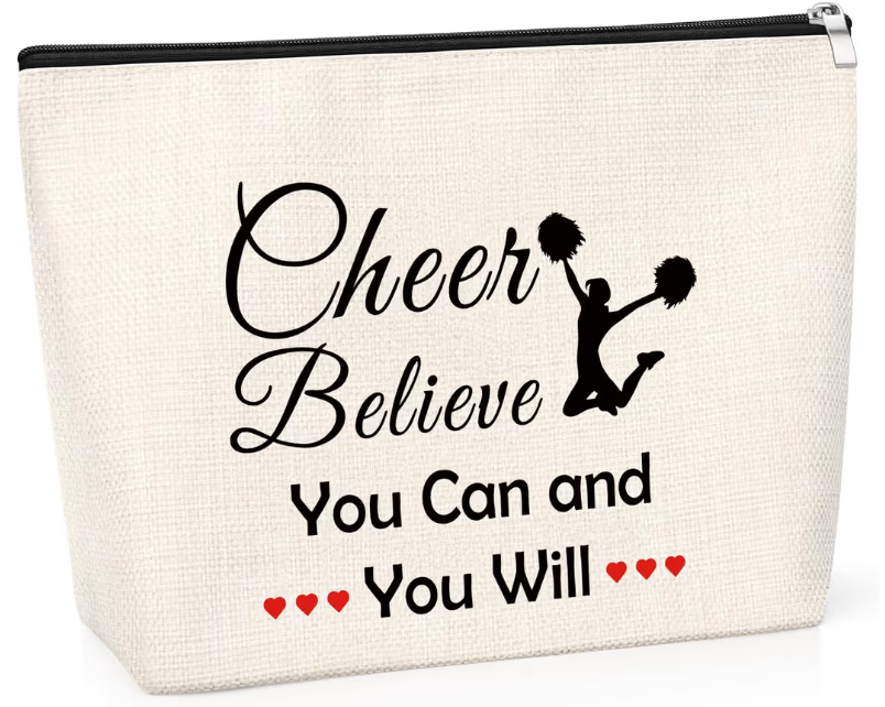 Cheer Makeup Bag Gift for Girls – Travel Pouch