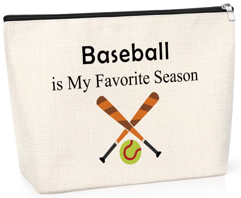Baseball Makeup Bag Cosmetic Pouch Gift – For Baseball Lovers