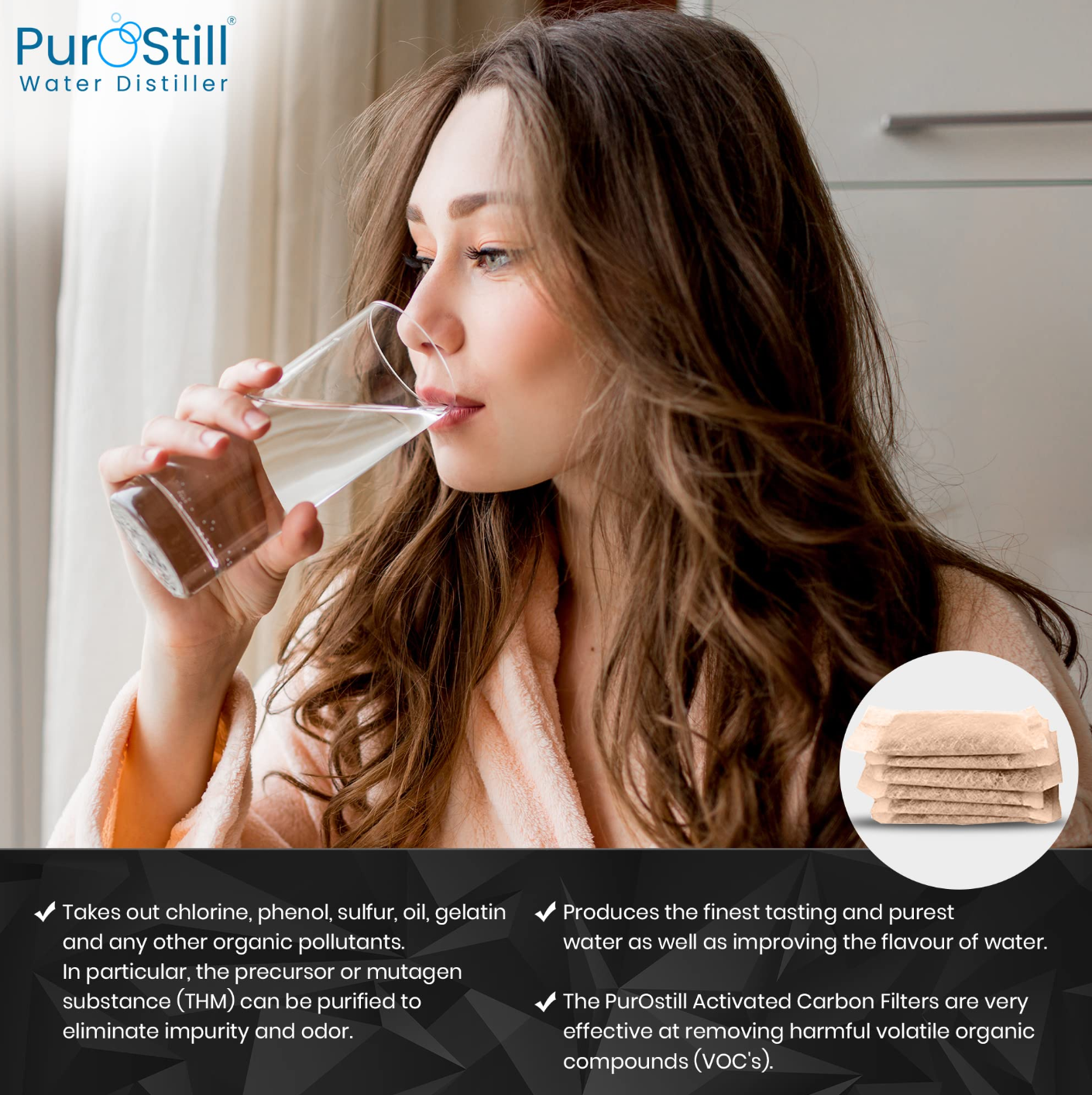 PurOstill® Water Distiller Bundle 2-in-1 Descaling & Protection – 16 Tablets + 25 Filters