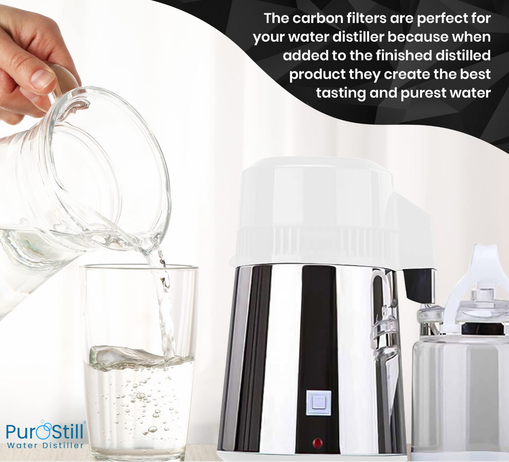 PurOstill® Water Distiller Bundle 2-in-1 Descaling & Protection – 16 Tablets + 25 Filters