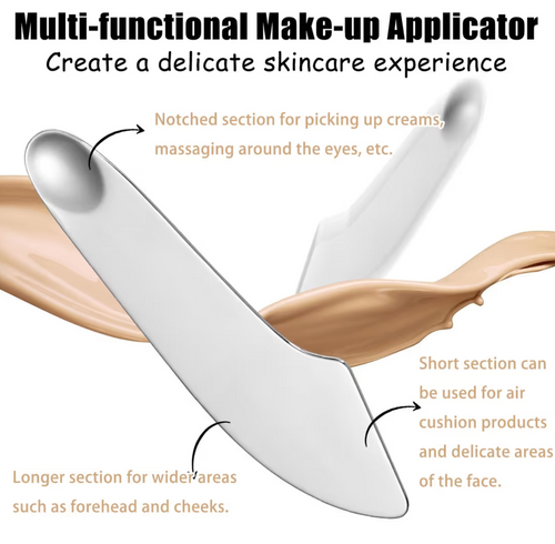 2PCS Gua Sha Scraping Massage Stone Tool – Stainless Steel Facial Massager