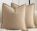 Cushion Covers Pack of 2 Decorative Throw Pillow Cases – Camel 45cm x 45cm