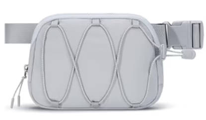 Small Bumbag Waist Pack Adjustable Strap for Women – Silver Grey
