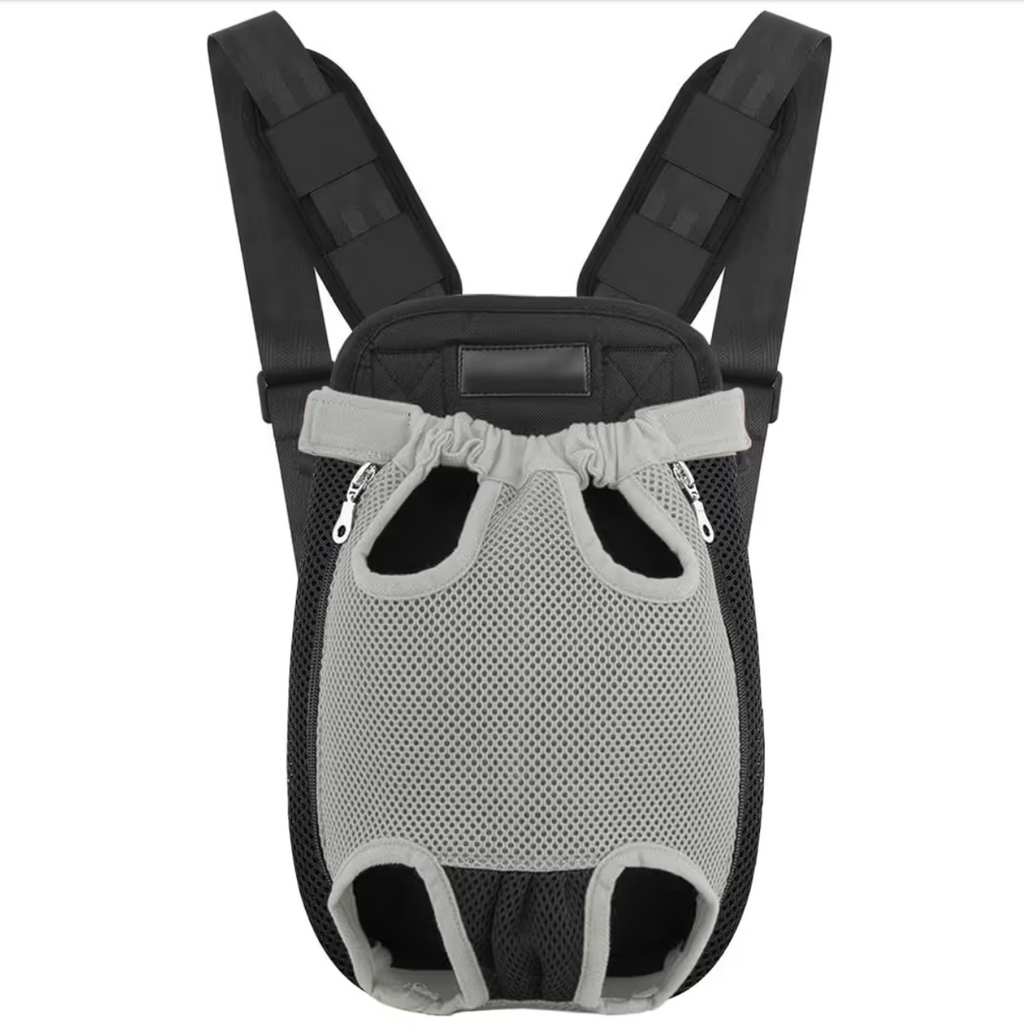 Pawaboo Pet Carrier Backpack Adjustable Travel Bag for Small Medium Dogs – Gray Medium