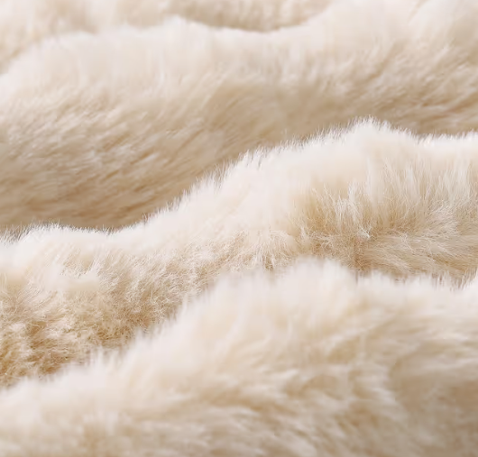 Thick Plush Wool Cushion Covers Decorative Throw Pillow Cases – Beige 55x55cm