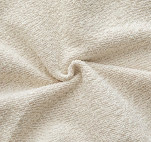 Cushion Covers Pack of 2 Woven Textured Solid Decorative – Beige 40x40 cm