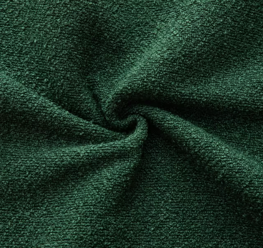 Cushion Covers Pack of 2 Solid Woven Textured Decorative Pillow Cases – 16x16in Green