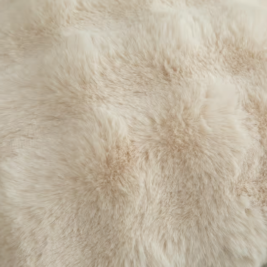 Mandioo Pack of 2 Cushion Covers Thick Plush Wool Throw Pillow Cases – Beige 18x18in