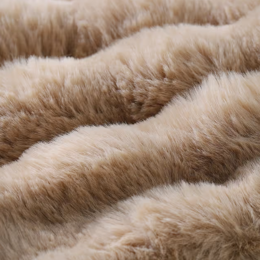 MADIZZ Pack of 2 Thick Plush Wool Cushion Covers 65x65 cm Camel Soft Neutral Decorative Throw Pillow Covers Accent Boho Pillowcases for Couch Sofa Bedroom Pillow Shell