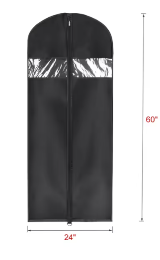 Garment Bags for Dresses, Waterproof Dustproof Covers – 60 Inch, 8 Pack