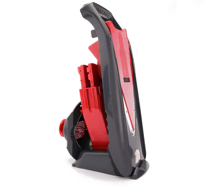 Börner Vital Slicer V5 with Dressing Dispenser & Docking Station – BPA-free Stainless Steel