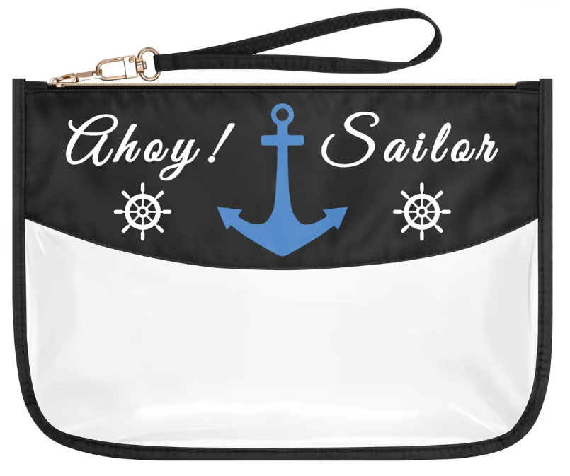 Makeup Bag Clear Cosmetic Bag Sea Themed Gifts for Women – Zipper Toiletry Pouch