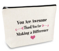 Thank You Gift Makeup Bag Inspirational Gift for Her – Multi-Colour