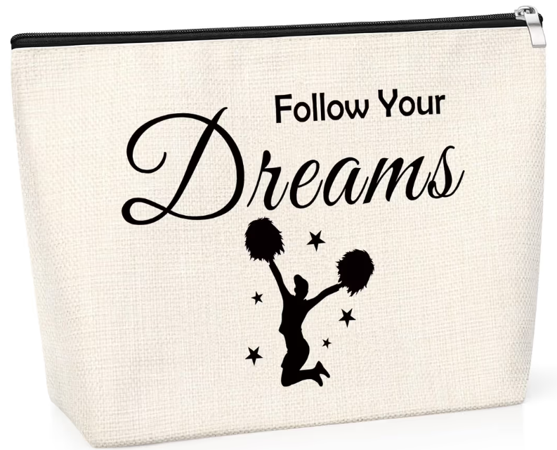 Cheer Team Makeup Bag Gift for Women – Travel Pouch