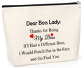 Funny Makeup Bag Gift for Boss – Office Cosmetic Pouch