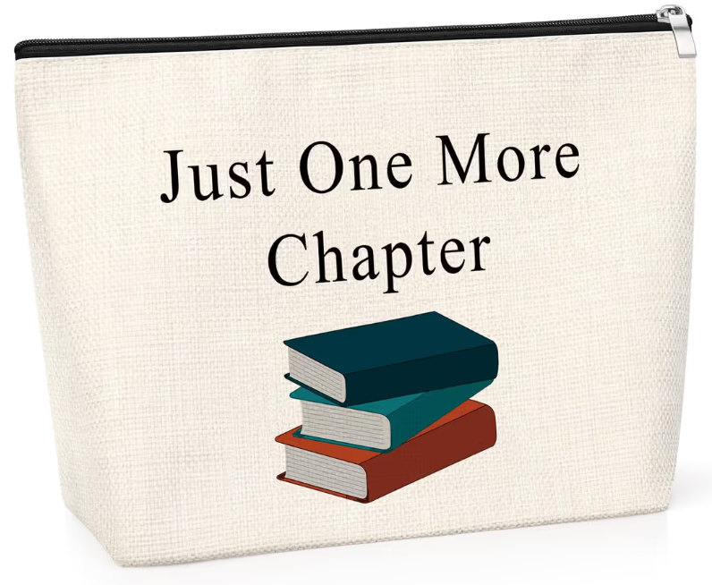 Book Makeup Bag Gift for Readers – Travel Cosmetic Pouch
