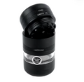 Kannastor GR8TR Herb Grinder Clear Jar Stainless Steel Collector – Black 3.8"H 2.2"D