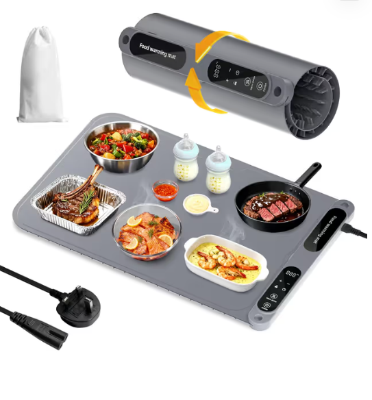 Portable Food Warming Mat Fast Heating 60x38cm – Silicone